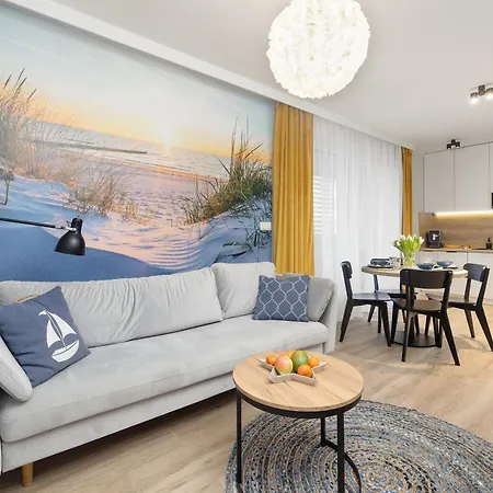 Coast Apartment With Large, Furnished Balcony In Gaski By Noclegi Renters Exterior photo