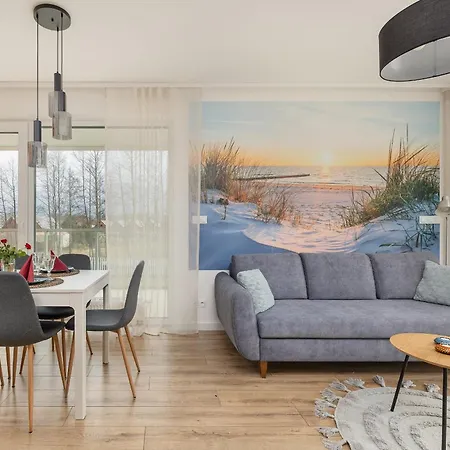 Coast Apartment With Large, Furnished Balcony In Gaski By Noclegi Renters Exterior photo