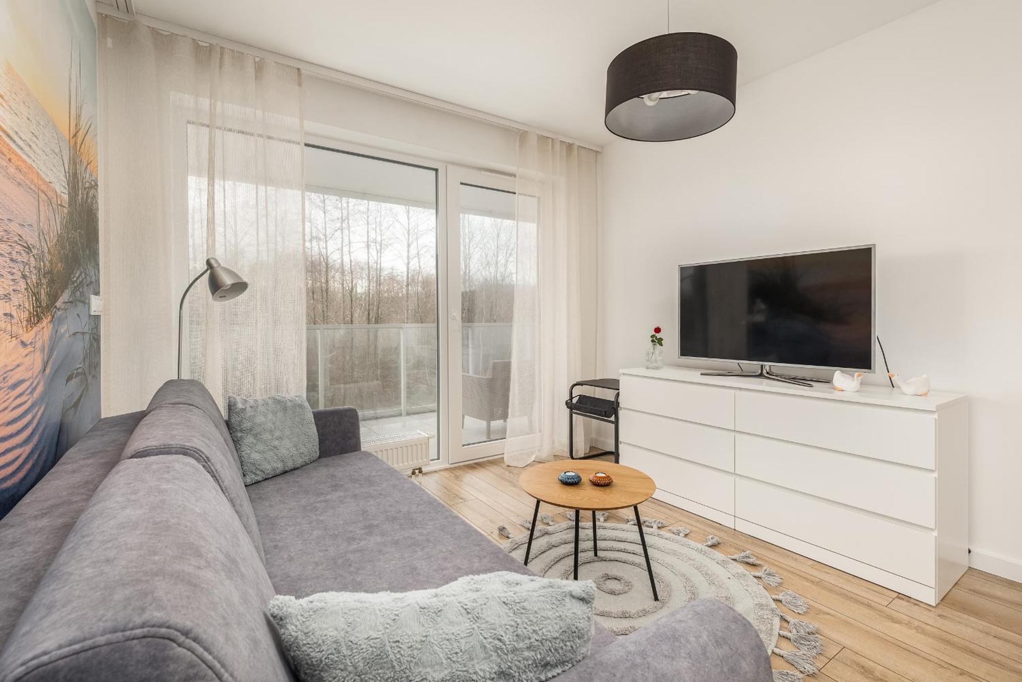 Coast With Large, Furnished Balcony In By Renters Gaski (Koszalin)